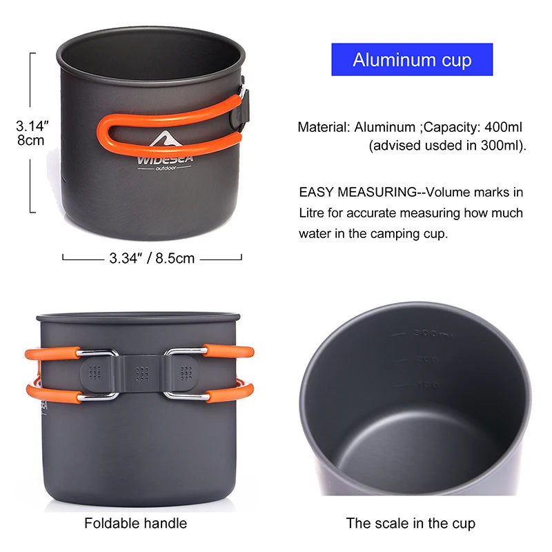 Camping Cookware Set Outdoor Tableware Equipment