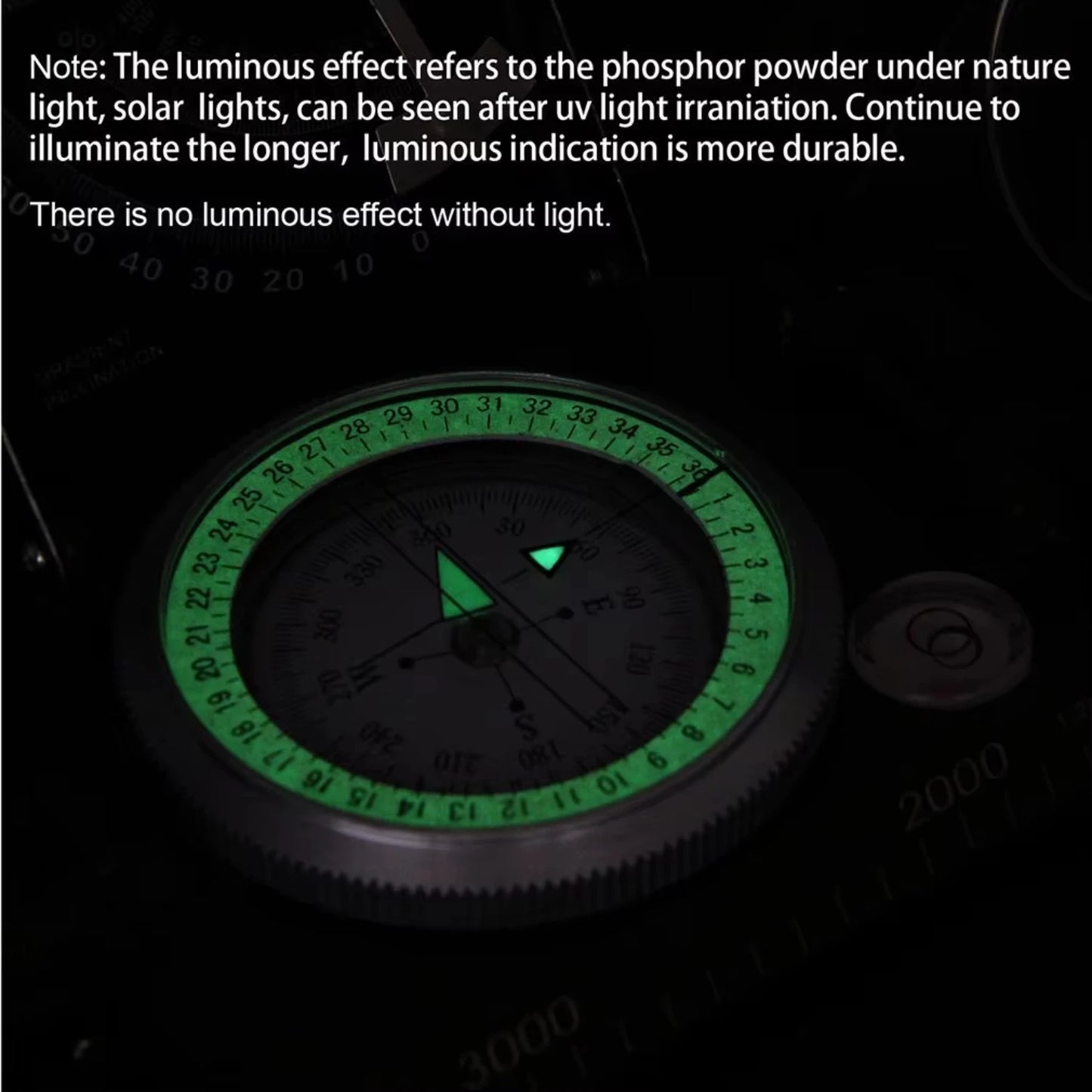 Professional Aluminum Geology Sighting Compass for Outdoor Hiking