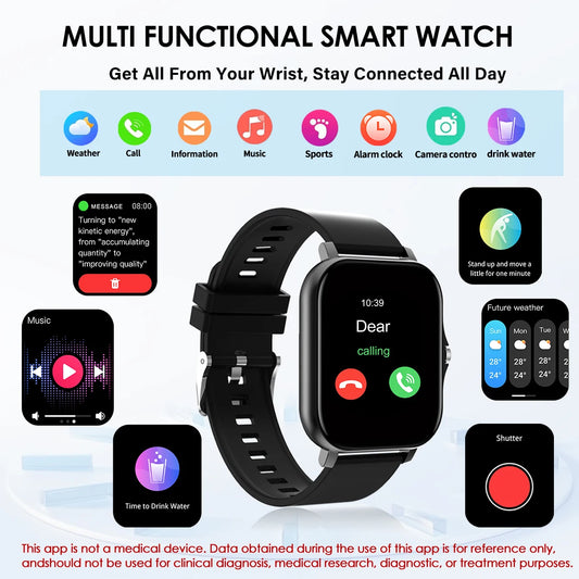 Bluetooth Sports Fitness Tracker Smart Watch for Android