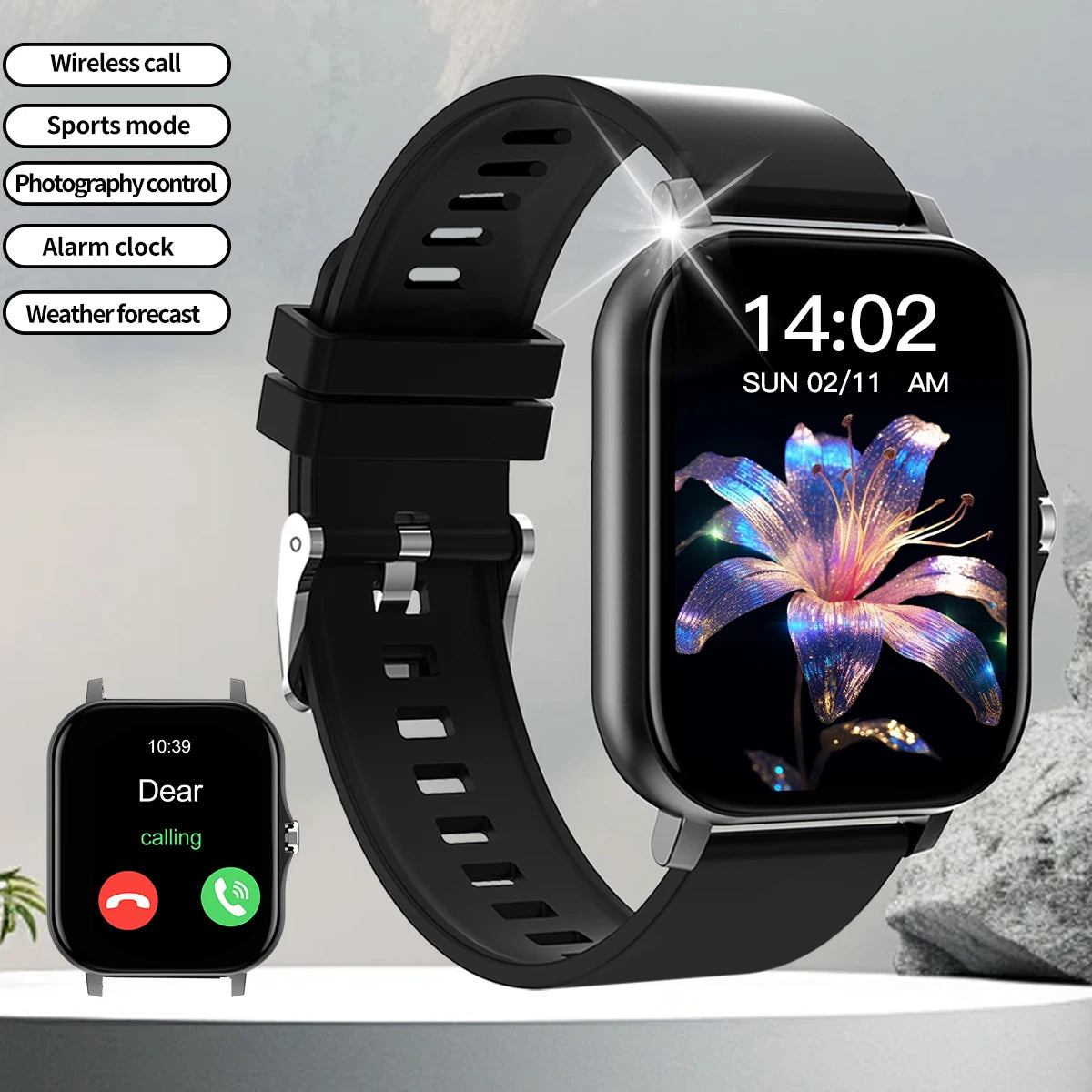 Bluetooth Sports Fitness Tracker Smart Watch for Android