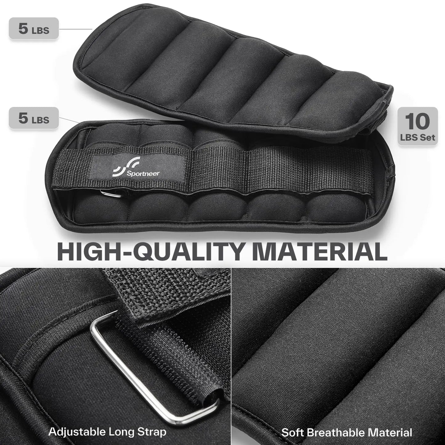 10lb Adjustable Ankle Weights