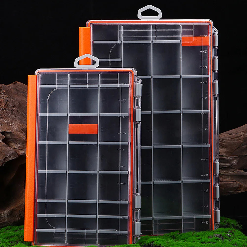 Fishing Box Waterproof Fish Hook Fishing Lure Bait Storage Case with Removable Dividers Portable Fishing Gear Accessories Box