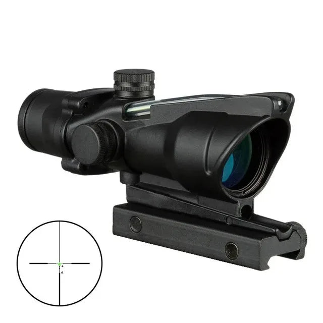 Optical Sight Hunting Riflescope Real Fiber Optics Red Dot Illuminated