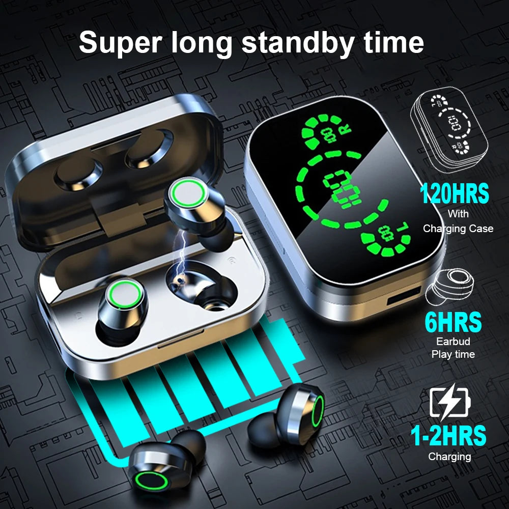 Wireless Bluetooth Sport Stereo Headphones With Built-in Microphone