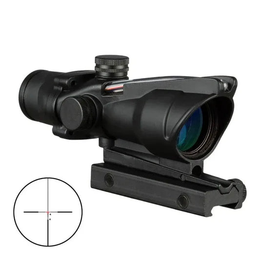 Optical Sight Hunting Riflescope Real Fiber Optics Red Dot Illuminated