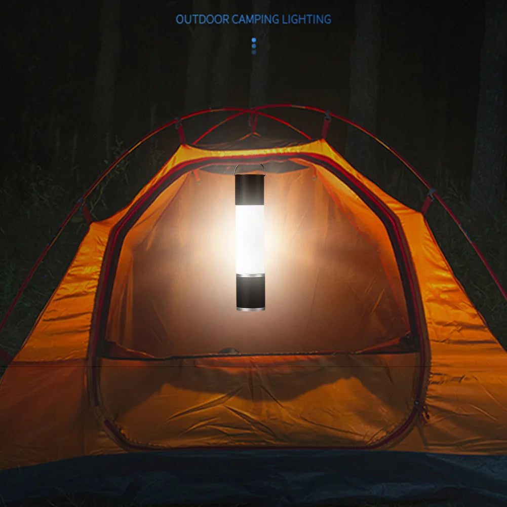 Multifunctional Outdoor Camping LED Telescopic Flashlight