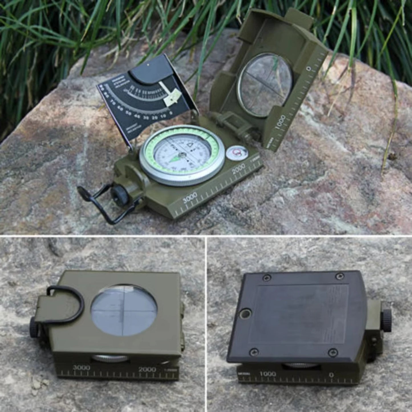 Professional Aluminum Geology Sighting Compass for Outdoor Hiking