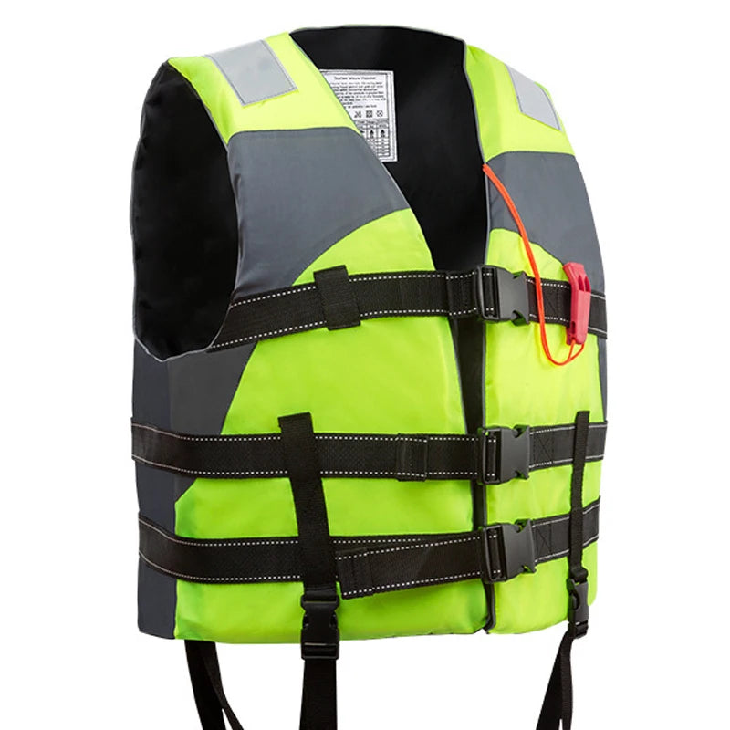 Survival Life Vest with Whistle for Adults, Polyester