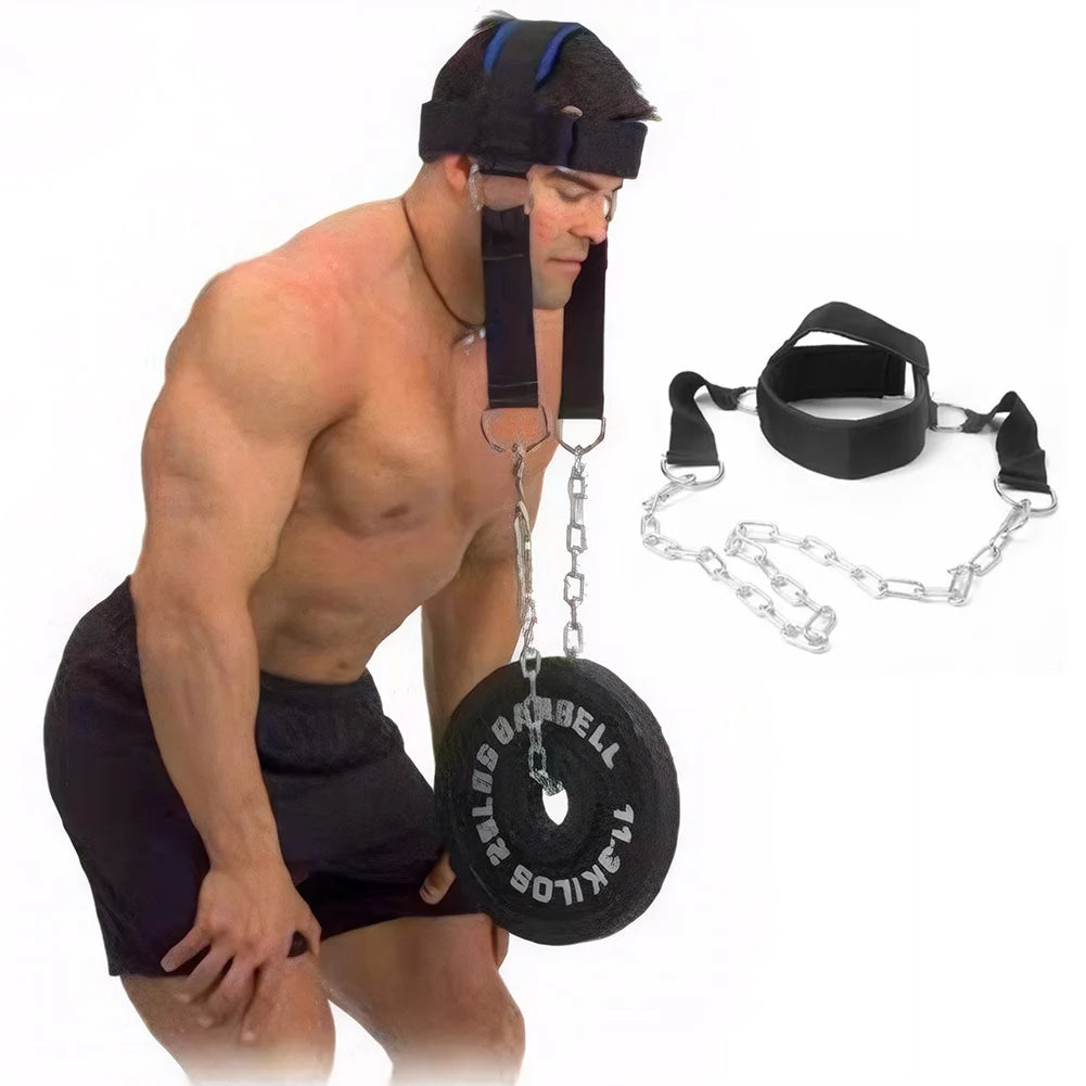 Adjustable Weight Bearing Cap Neck Harnes with Steel Chain