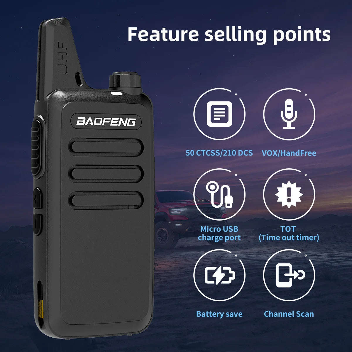 T20 Long Range Upgraded Walkie Talkies for Adults