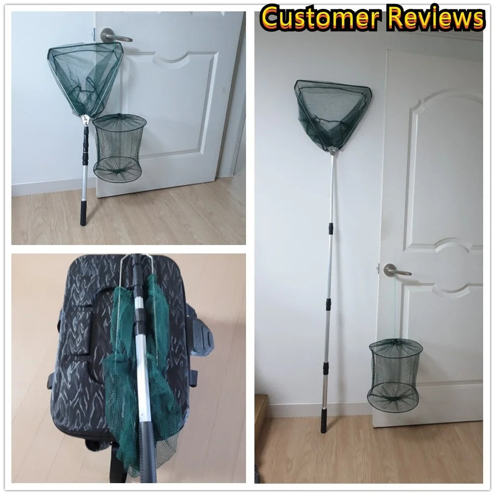 Folding Telescopic Extending Fishing Landing Net