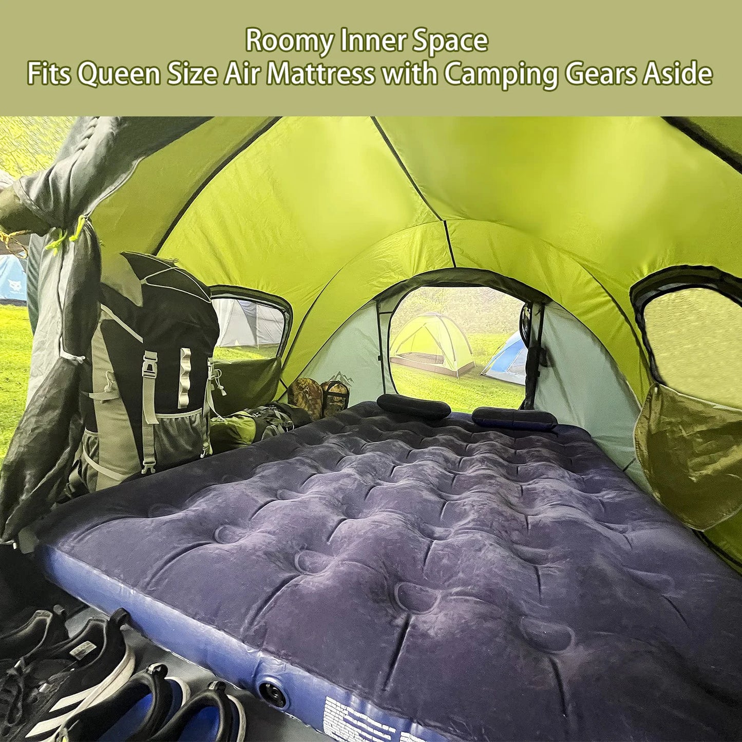 Large Space Waterproof3-4 People Outdoor Throw Open Tent