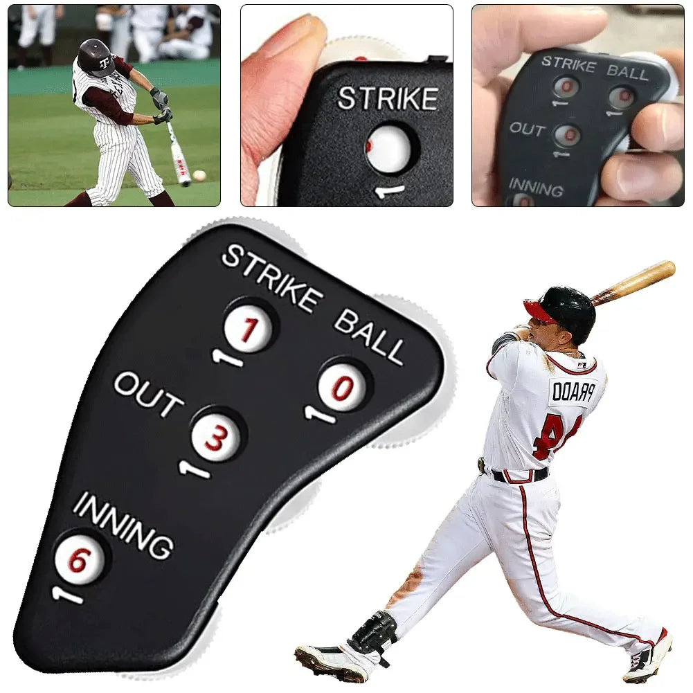 Handheld 4 Wheel Baseball Umpire Clicker Non-Slip Softball Umpire Indicator