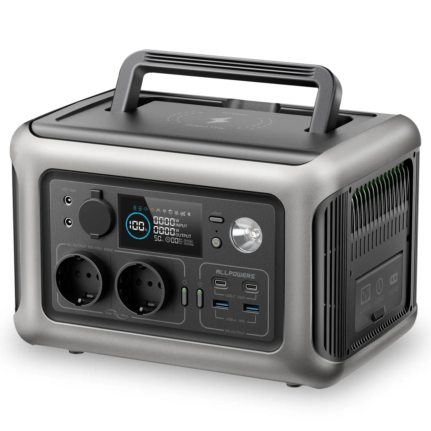 Portable Solar Generator Power Station with Solar Panel (Optional)