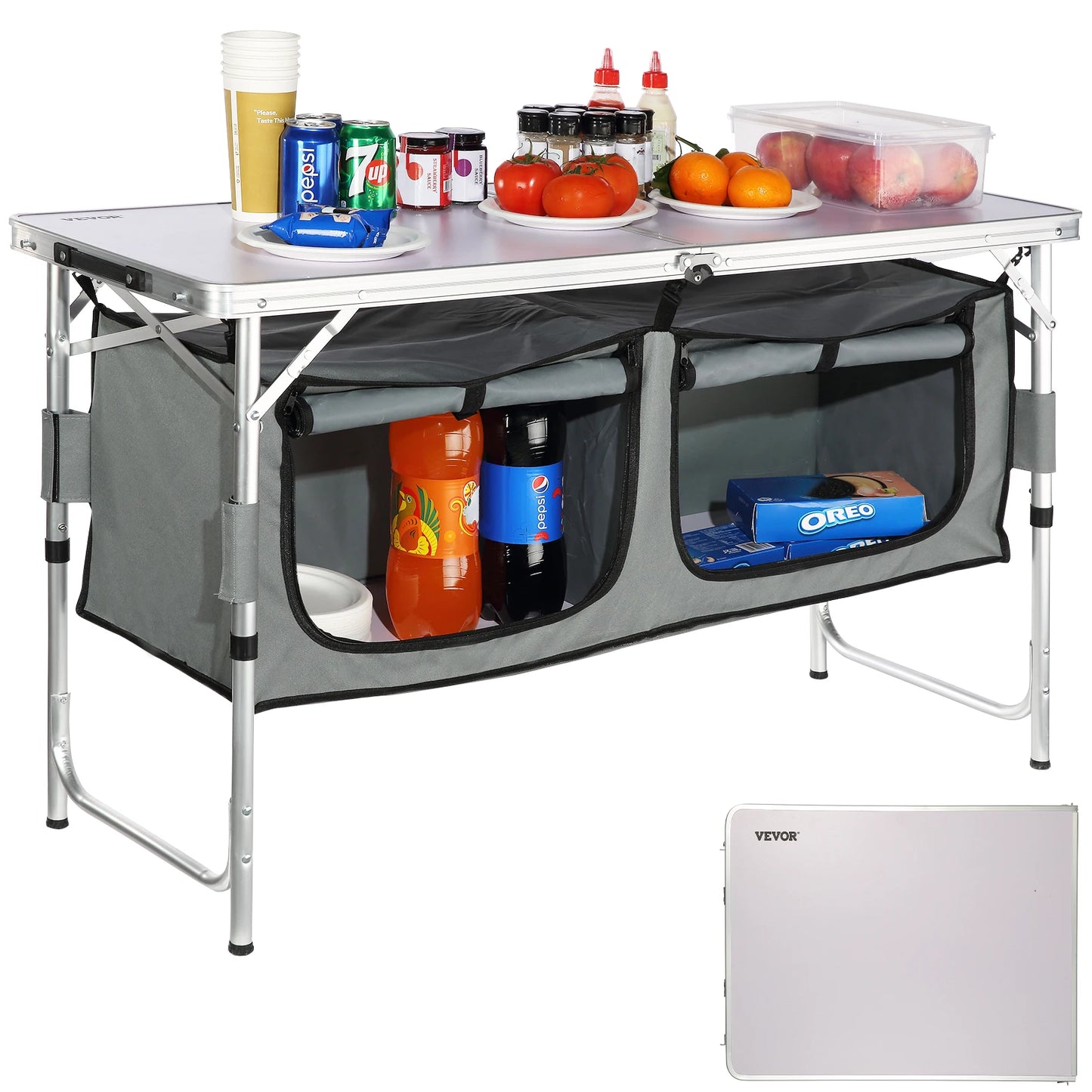 Folding Camping Kitchen Table for Outdoor Picnics