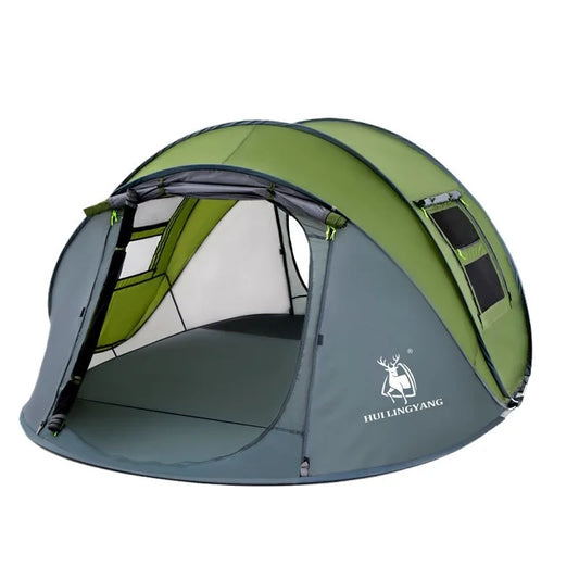 Large Space Waterproof3-4 People Outdoor Throw Open Tent