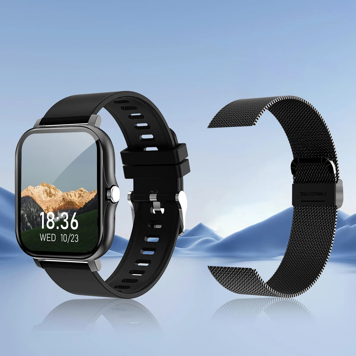 Fitness monitoring Smart watch for iPhone/Android with wireless calling