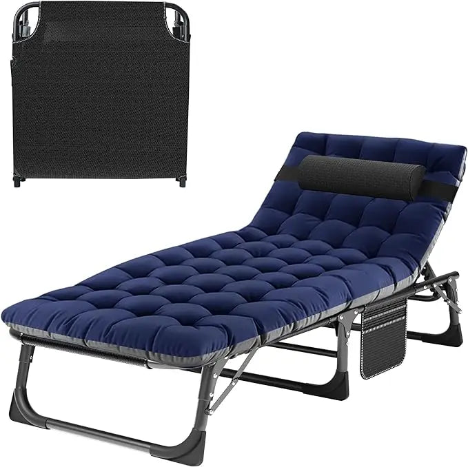 Adjustable Double-Layer Heavy Duty 3in1Folding Camping Cots for Adults