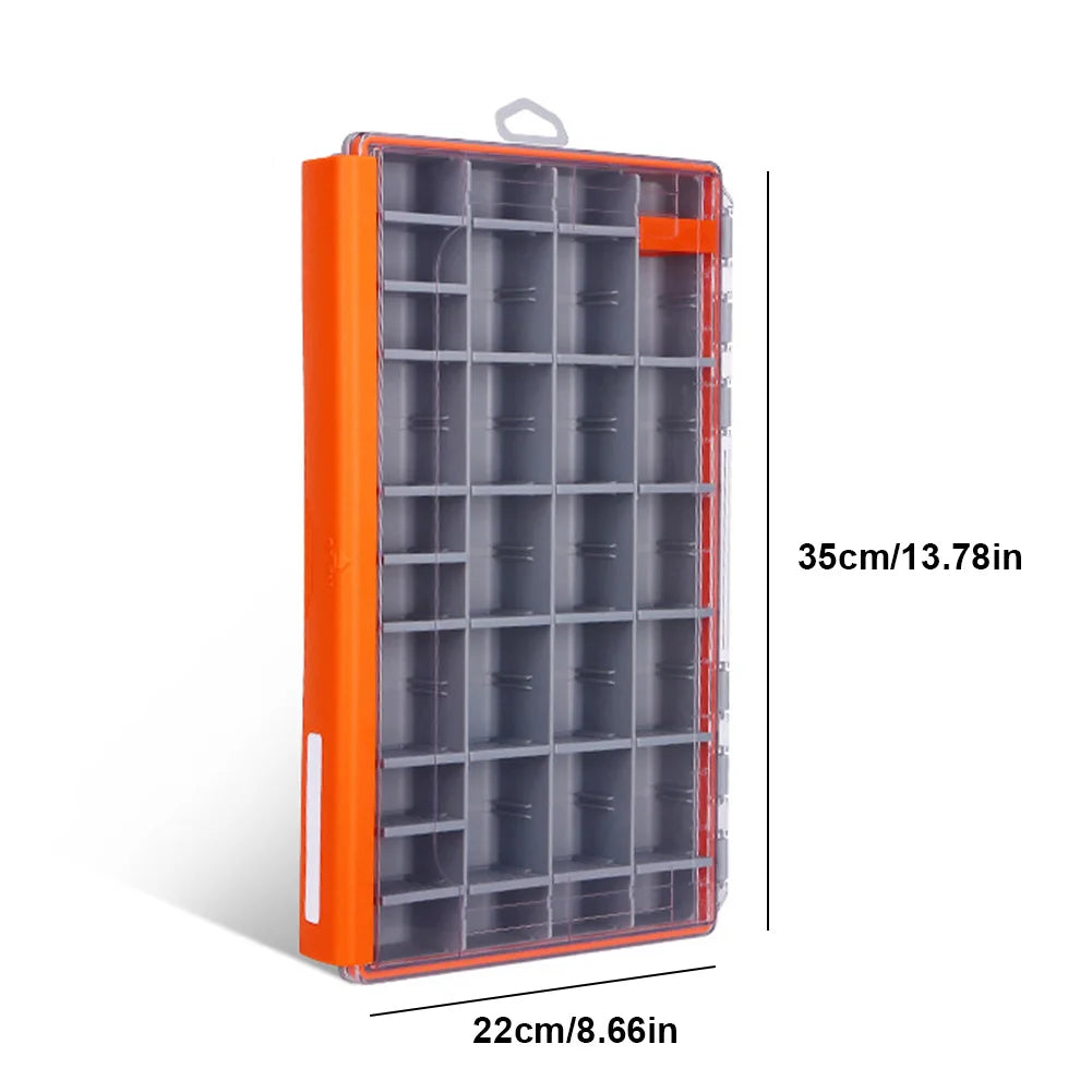 Fishing Box Waterproof Fish Hook Fishing Lure Bait Storage Case with Removable Dividers Portable Fishing Gear Accessories Box
