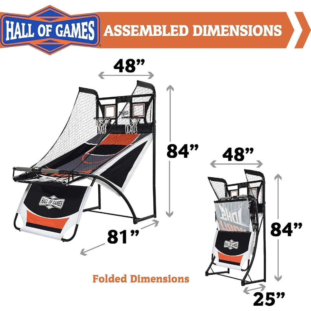 Dual Engine Electronic Indoor Arcade Basketball Game