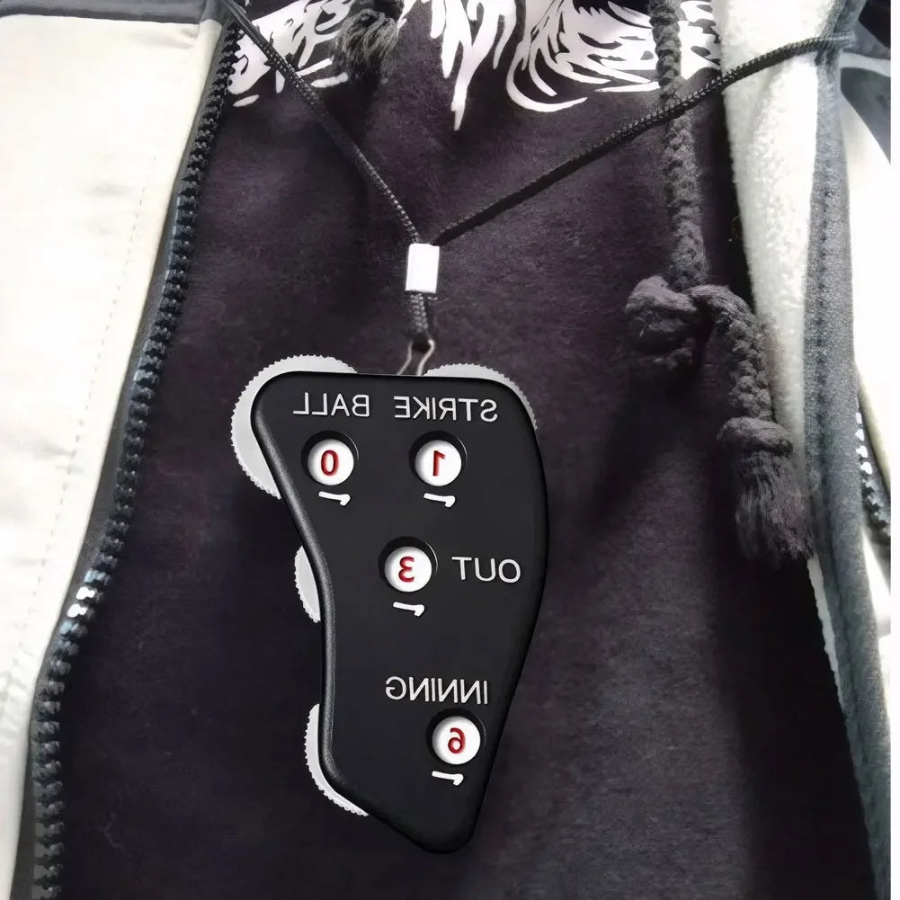 Handheld 4 Wheel Baseball Umpire Clicker Non-Slip Softball Umpire Indicator