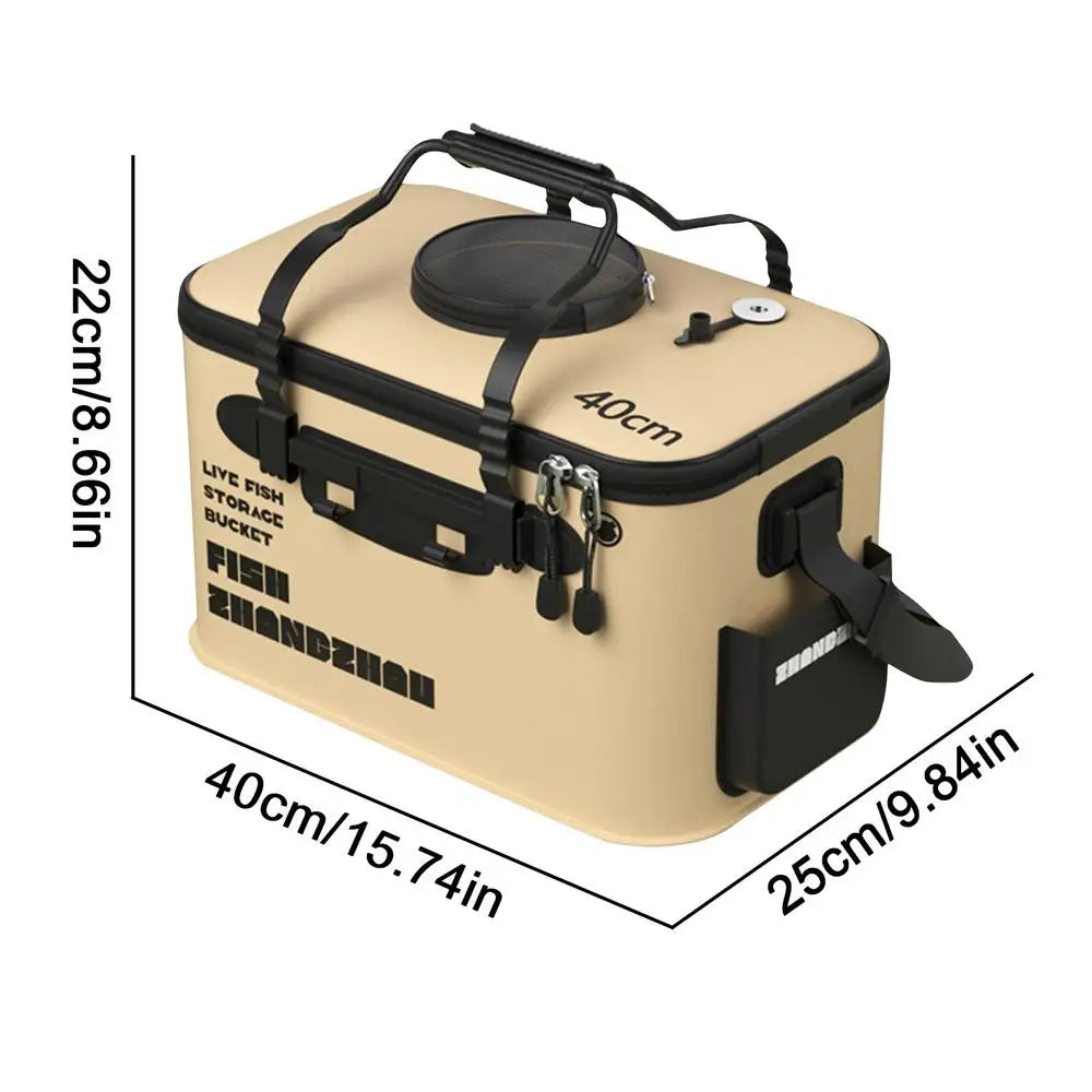 Live Bait Fishing Bucket with Aeration Hole