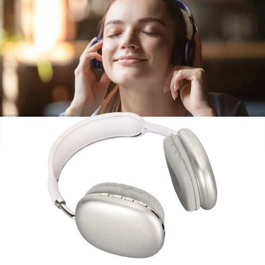 Wireless White Over Ear Bluetooth Headphone for Running