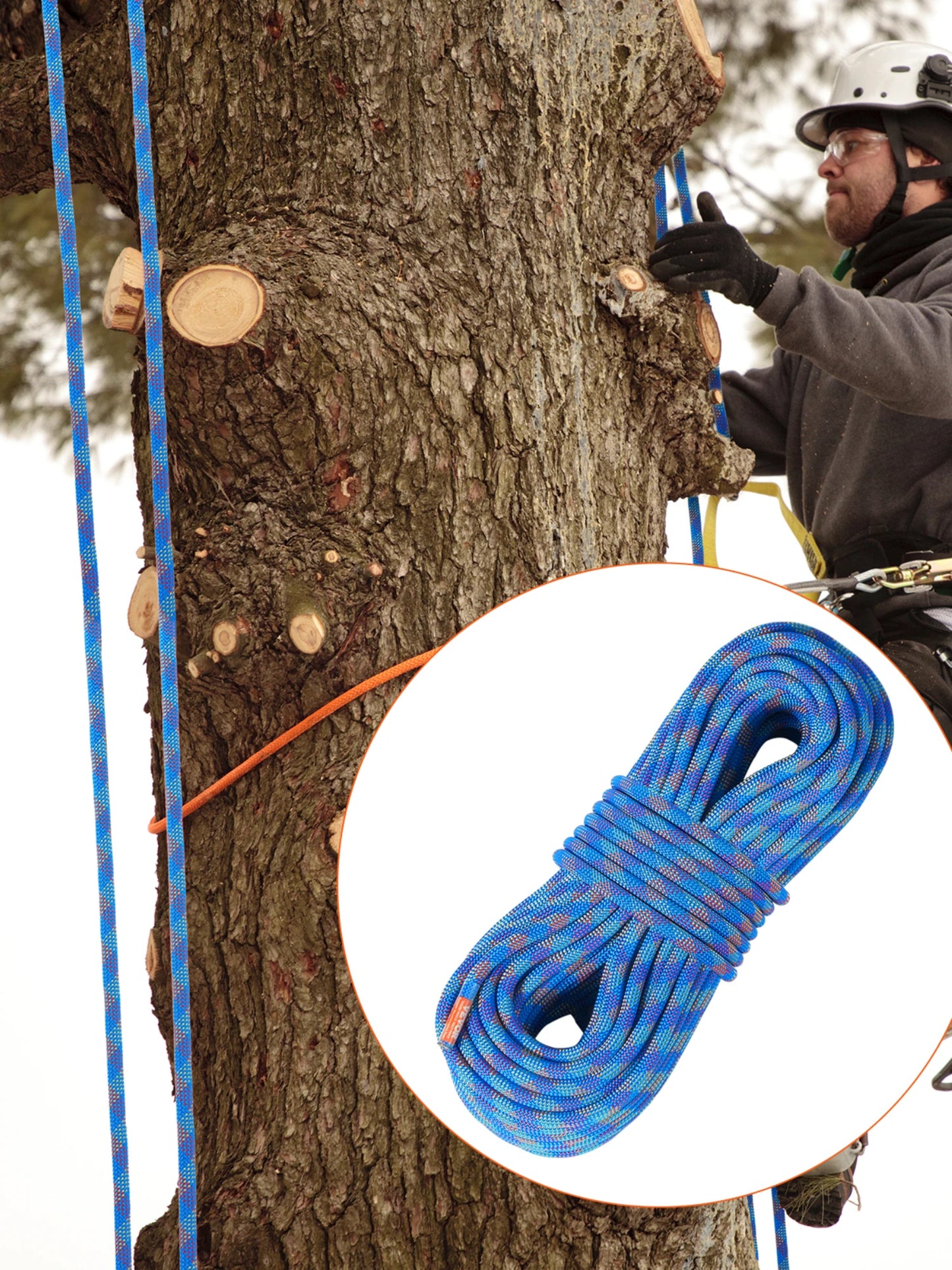 10.2mm Dynamic Stretchable Outdoor Rock-Climbing Rope