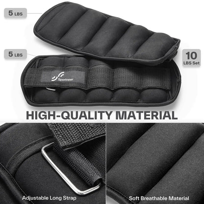 10lb Adjustable Ankle Weights