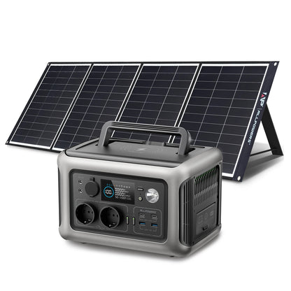 Portable Solar Generator Power Station with Solar Panel (Optional)