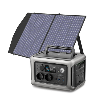 Portable Solar Generator Power Station with Solar Panel (Optional)