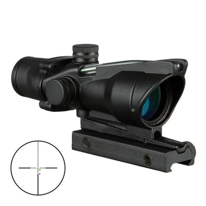 Optical Sight Hunting Riflescope Real Fiber Optics Red Dot Illuminated