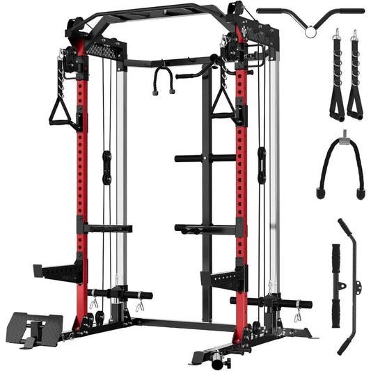 Multi-function Free Weight Home Gym Smith Machine,