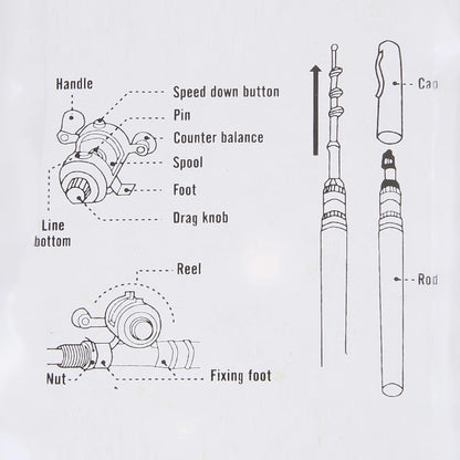 Multicolor Mini Pocket Fish Pen