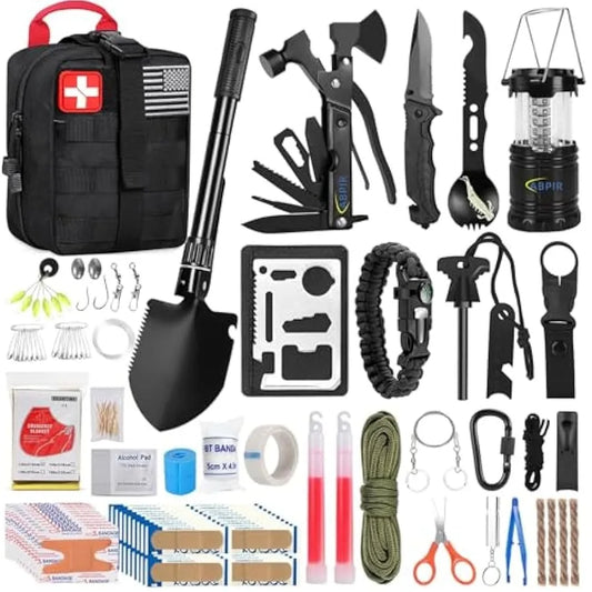 170 PCS Hiking Survival Kits with Essential Survival Gear