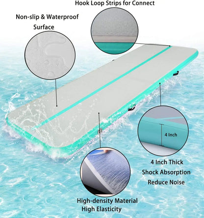 8" Thick Inflatable Gymnast Tumble Mat