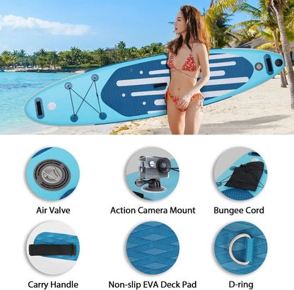 Inflatable Stand Up Paddle Board with Kayak Seat for Teens and Adults
