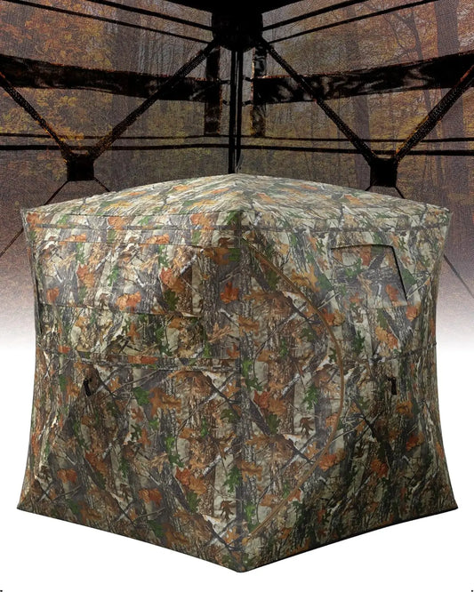 4-6 People Outdoor Hunting Pop Up Ground Blinds for116" 58" 66"