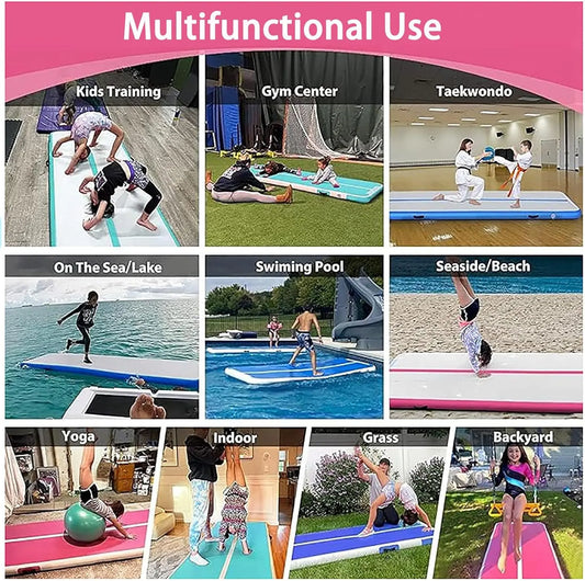 8" Thick Inflatable Gymnast Tumble Mat