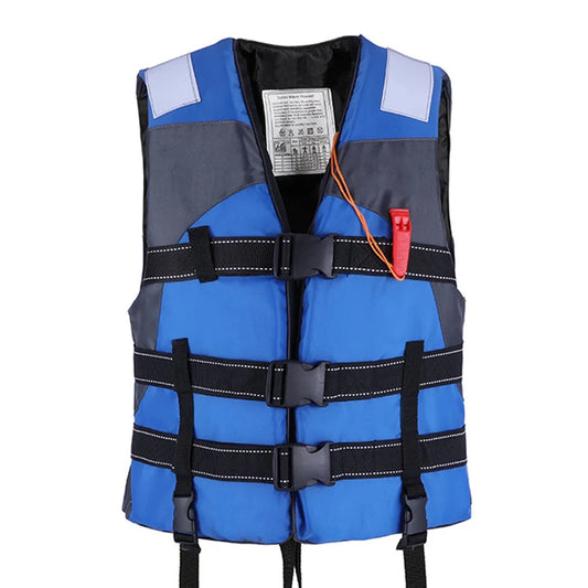 Survival Life Vest with Whistle for Adults, Polyester