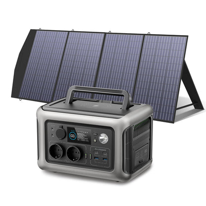 Portable Solar Generator Power Station with Solar Panel (Optional)