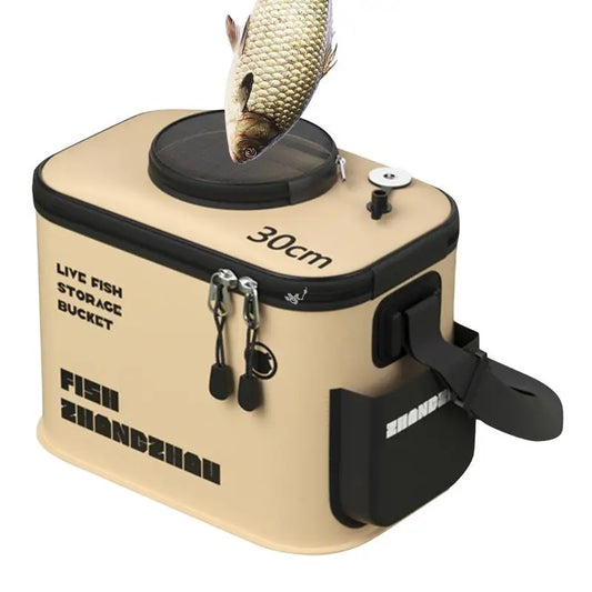 Live Bait Fishing Bucket with Aeration Hole