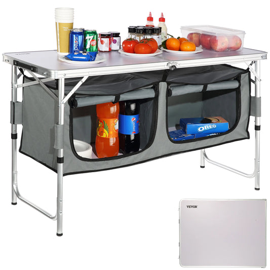 Folding Camping Kitchen Table for Outdoor Picnics
