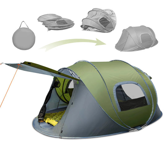 Large Space Waterproof3-4 People Outdoor Throw Open Tent