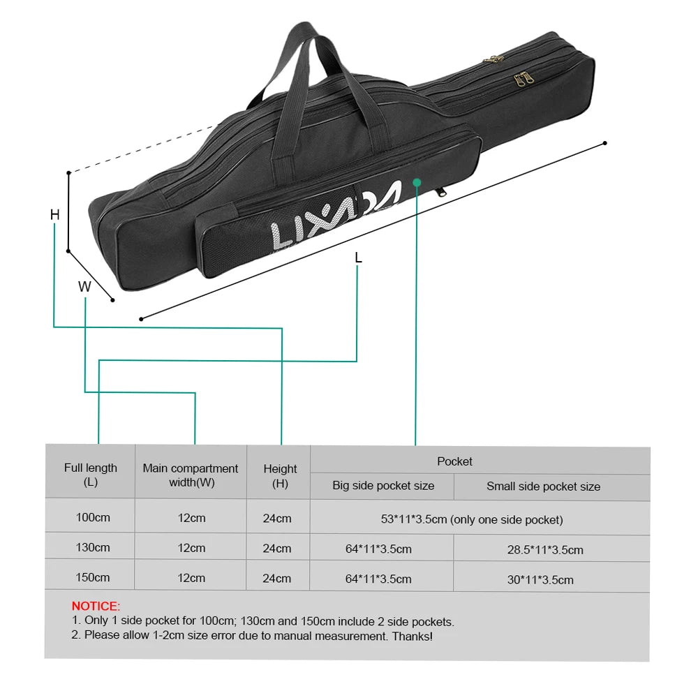 Folding Portable Fishing Rod Reel Bag